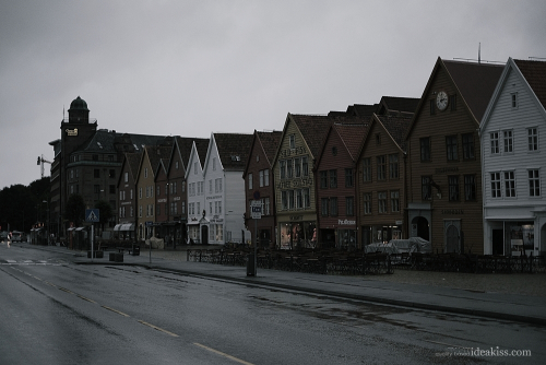 rainy Bergen, Norway